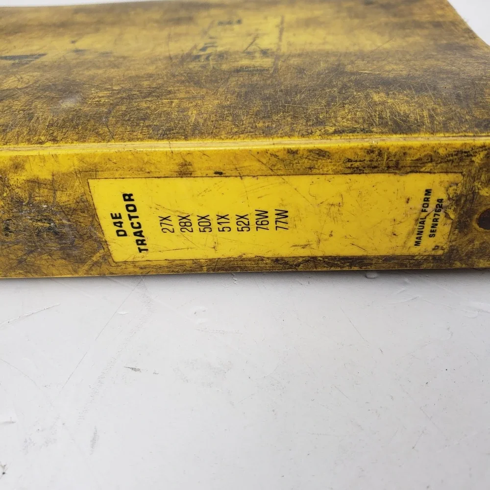 Caterpillar D4E Tractor Service Manual 3304 Engine Operation Maintenance Binder